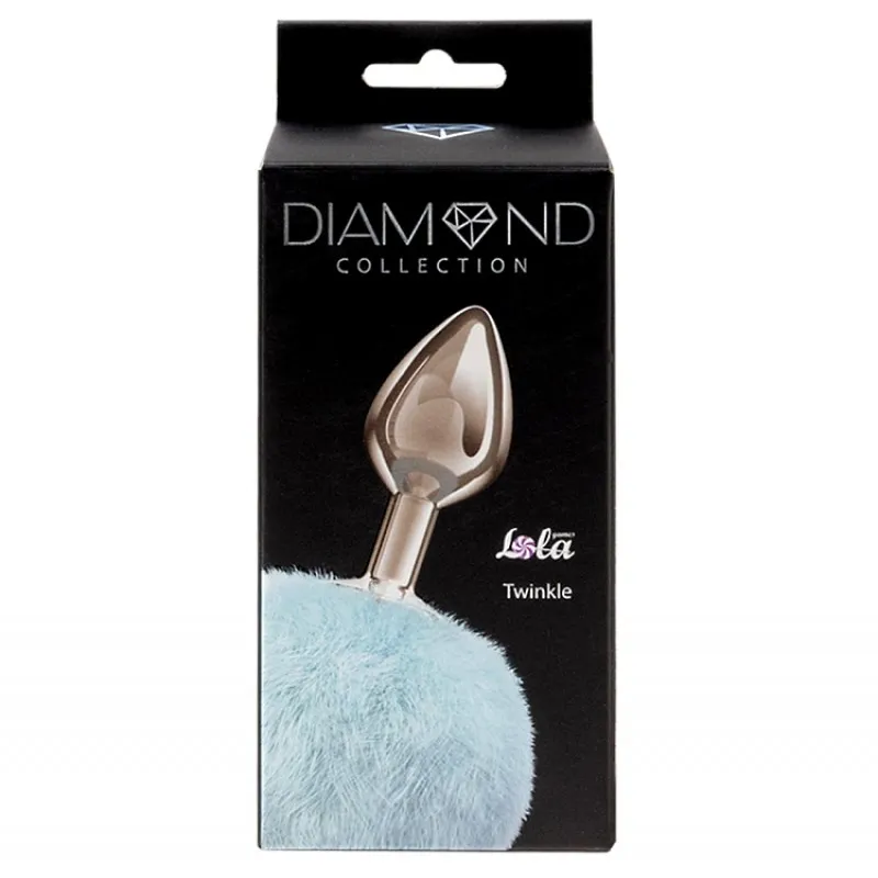 Lola Toys, Россия Анальная пробка с нежно-голубым хвостиком Diamond Twinkle — купить в Минске Изображение Lola Toys, Россия Анальная пробка с нежно-голубым хвостиком Diamond Twinkle