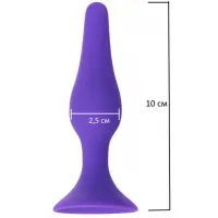 Изображение  Классическая анальная пробка Small фиолетовая