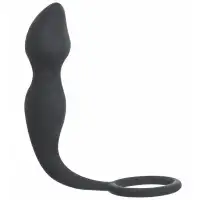 Фото Lola Toys, Россия Анальная пробка с кольцом на пенис Spice it up Sensation Dark Grey