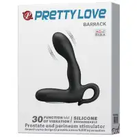 Изображение Pretty Love, Китай Перезаряжаемый черный вибростимулятор простаты Pretty Love Barrack