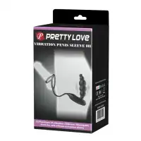 Изображение Pretty Love, Китай Анальная пробка с двойным эрекционным кольцом и вибрацией Pretty Love Vibration Penis Sleeve