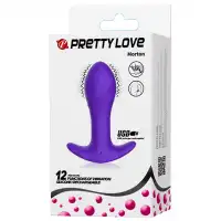 Фото Pretty Love, Китай Анальная пробка для ношения с вибрацией Pretty Love Anal Plug Massager фиолетовая