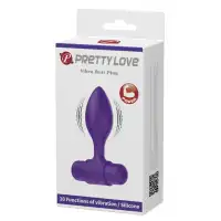 Изображение Pretty Love, Китай Анальная втулка с вибрацией Pretty Love Vibra Butt Plug фиолетовая