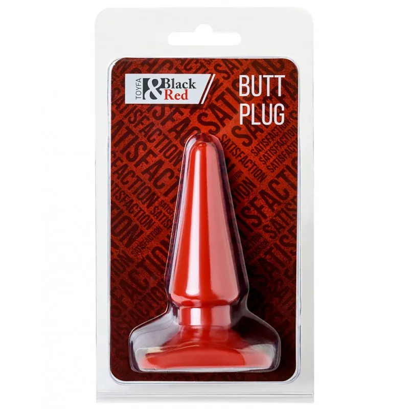 Изображение  Красная анальная пробка Toyfa