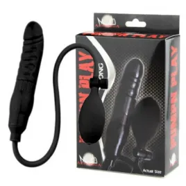 Черный фаллоимитатор расширяющийся Pump N Play Dong 6.5