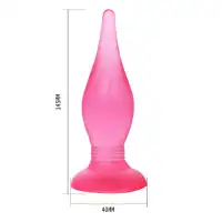 Фото Baile, Китай Розовая анальная пробка с присоской Butt plug