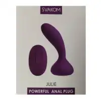 Фото Svakom, США Фиолетовый вибростимулятор Svakom Julie с пультом дистанционного управления