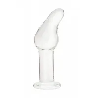 Sexus Glass Анальная пробка из стекла с загнутым кончиком — купить в Минске Изображение Sexus Glass Анальная пробка из стекла с загнутым кончиком
