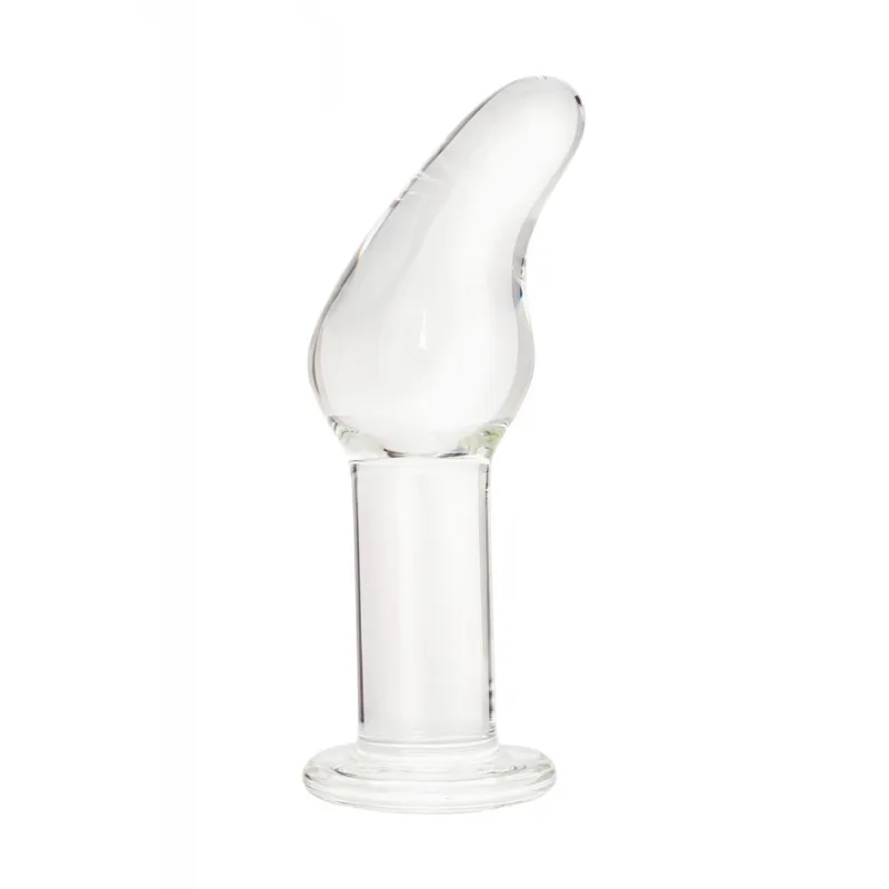 Sexus Glass Анальная пробка из стекла с загнутым кончиком — купить в Минске Изображение Sexus Glass Анальная пробка из стекла с загнутым кончиком