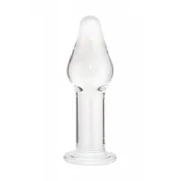 Sexus Glass Анальная пробка из стекла с загнутым кончиком — купить в Минске Изображение Sexus Glass Анальная пробка из стекла с загнутым кончиком