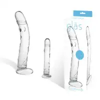 Glas, USA Фаллоимитатор из стекла X-Curve Ribbed — купить в Минске Фото Glas, USA Фаллоимитатор из стекла X-Curve Ribbed