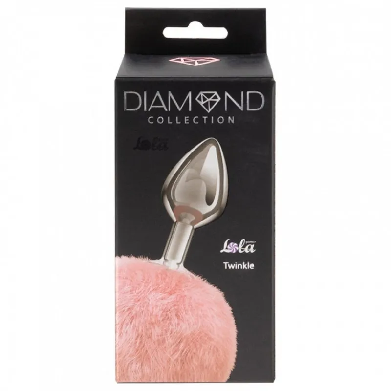 Изображение Lola Toys, Россия Анальная пробка с розовым хвостиком Diamond Twinkle