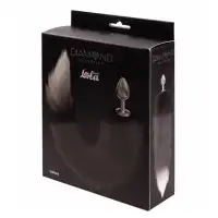 Изображение Lola Toys, Россия Анальная пробка с серым хвостиком Diamond Starlit Black