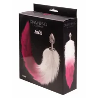 Фото Lola Toys, Россия Анальная пробка с розовым хвостиком Diamond Galaxy Pink