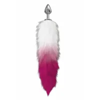 Фото Lola Toys, Россия Анальная пробка с розовым хвостиком Diamond Galaxy Pink
