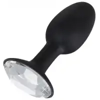 Фото Orion, Германия Черная силиконовая пробка с кристаллом Diamond Silicone Plug Small