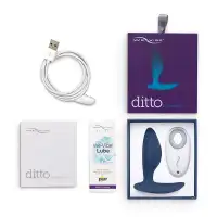 Фото We-Vibe, Канада Анальная смарт-втулка с вибрацией We-Vibe Ditto синий