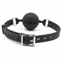 Изображение  Дышащий силиконовый кляп Plug the ball с диаметром шарика 3,5 см