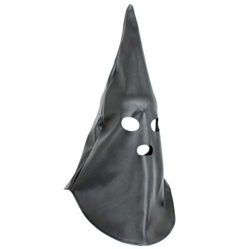 Изображение KISSEXPO Черная БДСМ маска Ку-клукс-клан