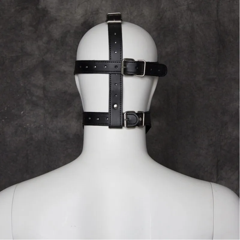 Фото KISSEXPO Черная маска с кляпом и с шорами на глаза и рот