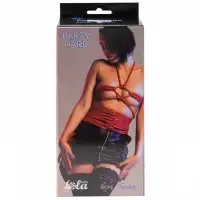 Фото Lola Toys, Россия Красная веревка для бондажа Party Hard Tender 10 м