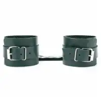 Фото БДСМ Арсенал, Россия Изумрудные поножи из натуральной кожи