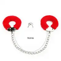 Изображение Lovetoy, Китай Универсальные оковы Fetish Pleasure Fluffy красные