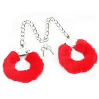 Изображение Lovetoy, Китай Универсальные оковы Fetish Pleasure Fluffy красные