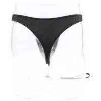 Фото KISSEXPO Мужские трусики-стринги с поводком на цепочке