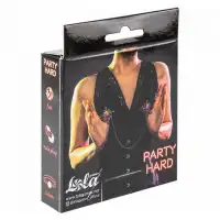 Lola Toys, Россия Жесткие зажимы на соски с бубенчиками и цепочкой Party Hard Dare You — купить в Минске Изображение Lola Toys, Россия Жесткие зажимы на соски с бубенчиками и цепочкой Party Hard Dare You