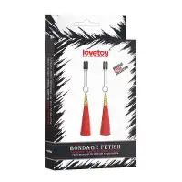 Изображение Lovetoy, Китай Зажимы для сосков Glamor Tassel Nipple Clamp Red