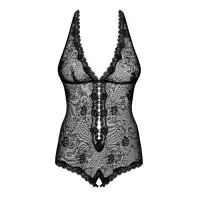 Изображение Obsessive, Польша Эротичное кружевное боди с пикантным доступом Fiorenta L/XL