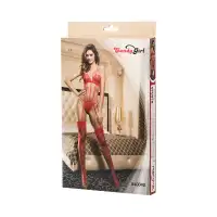 Candy Girl, Гонконг Сексуальное красное боди с чулками OS — купить в Минске Фото Candy Girl, Гонконг Сексуальное красное боди с чулками OS