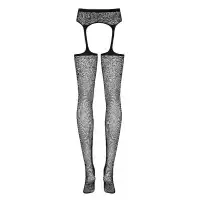 Изображение Obsessive, Польша Чулки с поясом и цветочным мотивом XL/XXL