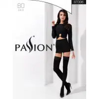Passion, Польша Черные чулки ST006 размер 5 — купить в Минске Фото Passion, Польша Черные чулки ST006 размер 5