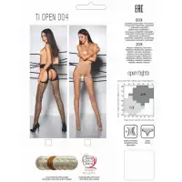 Фото Passion, Польша Колготки TIOpen 004 черные размер 3/4