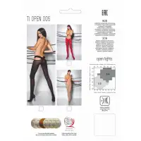 Фото Passion, Польша Колготки Tiopen 005 красные размер 3/4
