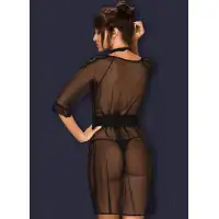Obsessive, Польша Прозрачный пеньюар с чокером Lucita S/M — купить в Минске Фото Obsessive, Польша Прозрачный пеньюар с чокером Lucita S/M