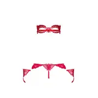 Фото Obsessive, Польша Пикантный красный комплект Hetea L/XL