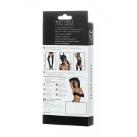 Фото Erolanta Glossy Черные перчатки выше локтя Glossy из материала Wetlook размер M