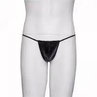 Фото KISSEXPO Лакированные мужские стринги