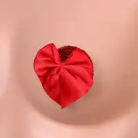Изображение KISSEXPO Красные пэстисы с красными бантиками