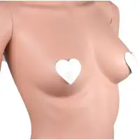 Фото KISSEXPO Белые металлические пэстисы сердечки
