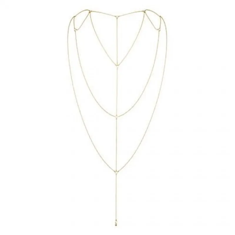 Фото Bijoux Indiscrets, Испания Бикини-цепочка Bijoux Magnifique Back and Cleavage Chain золотая