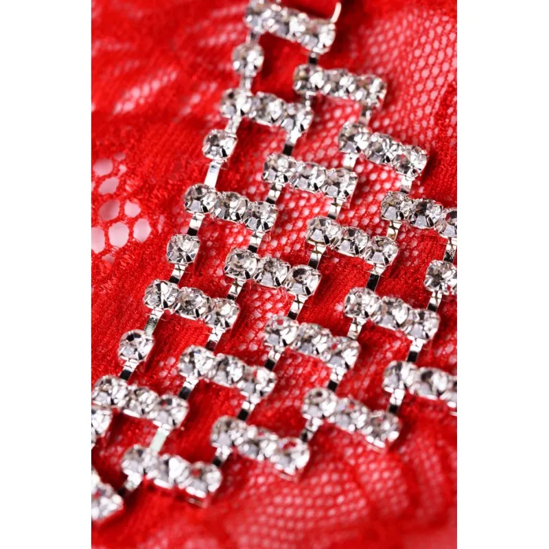 Изображение Joli Трусики со стразами Joli Chantal красного цвета OS