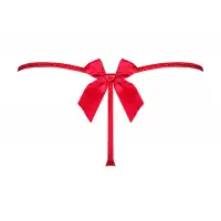 Фото Obsessive, Польша Миниатюрные красные стринги с бантиком на попе Giftella L/XL