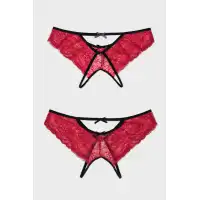 Фото Erolanta Lingerie Эротические кружевные трусики с доступом 50-52 размер