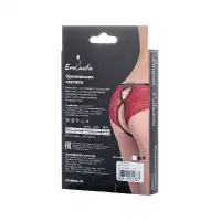 Изображение Erolanta Lingerie Эротические кружевные трусики с бантиком и доступом между ножек 50-52 размер