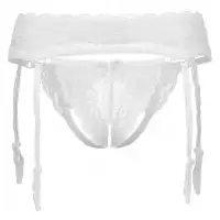 Изображение Erolanta Lingerie Эротический комплект Deborah пояс для чулок и трусики с доступом 42-44
