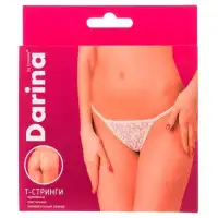 Изображение Erolanta Lingerie Белые кружевные стринги Darina Erolanta S-L